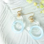*✲ﾟ*｡  夏の爽やかダブルフープ ピアス