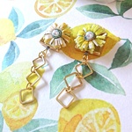 LEMONyellow…ひまわりピアス・イヤリング変更可能