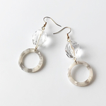 クリア×リングピアス
