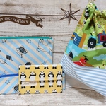 【ファイナルsale】【♡キッズ♡】【♡ポーチ＆きんちゃくセット♡】ブルー