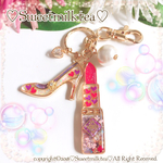 Girlspowerキーホルダー♡タンザナイトリップ×ハートヒール