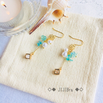 海の宝石ピアス