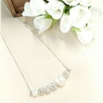 *＊煌めき パール ネックレス＊* 肌に優しいステンレスアクセサリーチェーン（単品）