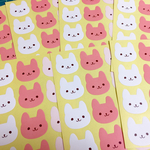 【売り切り】うさぎシール 84ピース