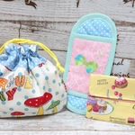 【ファイナルsale】【♡キッズ♡】【♡きんちゃく＆水筒カバーセット♡】イエロー