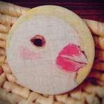 布てかがみ 文鳥 φ76mm