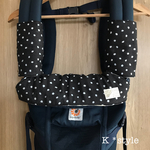 グレーしろくま×ネイビードット☆エルゴ よだれカバーセット