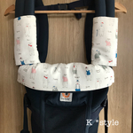 おしゃれしろくま×ネイビーデニム☆エルゴ よだれカバーセット