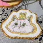 にゃんこクッキーブローチ　Ange
