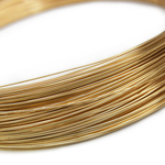 14KGF ワイヤー[ハーフハード] 28GA（0.32mm）【1m販売】(14K-WI28HH28GA