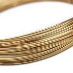 14KGF ワイヤー[ハーフハード] 21GA（0.72mm）【50cm販売】(14K-WI24HH21GA