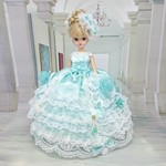 リカちゃん お姫様ドレス 一点物☆ミント