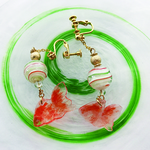 ヨーヨーと金魚のイヤリング