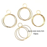 10pcs★triple hoop big （アイアンチャーム）