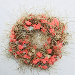 1点もの！もしゃもしゃブラウンとポンポンピンクのシュシュ#16