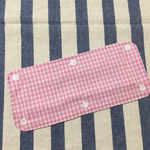 水筒ひもカバー☆ピンク☆チェック☆67