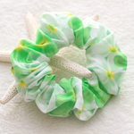Plumeria green●シュシュ【送料無料】