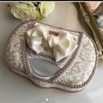 おしりふきケース☆ベージュダマスク