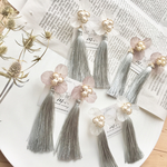 2way*あじさい*タッセルピアス*イヤリング