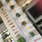 送料込み チビ助紫陽花と帝王貝細工多めのガーランド⑪