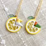 新作🍋レモン インコネックレス オカメインコ コザクラインコ