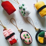可愛い！ミニチュアお寿司🍣のストラップ6種類