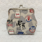 《再販》牛&MILK柄♡がま口ポーチ