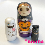 ❤︎megumimasaki 様専用❤︎小さめ3個組マトリョーシカ「ハロウィン」