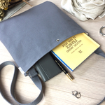 ✴︎特集掲載✴︎SIOCO シンプル 8帆布 キャンバス グレー ショルダーバッグ【BRERA〜ブレラ  】サコッシュ Sacoche  斜めがけ　手ぶら　ユニセックス　軽いバッグ　差し色