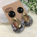 大人かっこいい！大ぶりマーブルピアス・イヤリング♡