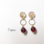 秋のwine red 🍒ピアス