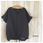 ＊new＊フリル袖Vネックプルオーバー