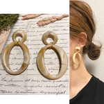 ダブルリングピアス