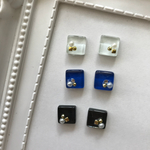 再販9✴︎クールカラーガラスビジューピアス/イヤリング