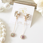 clear bijou♡long stone