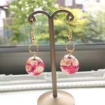 ハーバリウム かすみ草ピアス/イヤリング