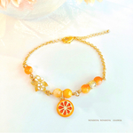 再販2✨オレンジ🍊ブレスレット、カフェ☕️シリーズ