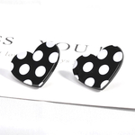 「#2034」ドット ハート ピアス 金具 ✴︎4個セット ハート