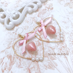 おめかし苺♡ハートのイヤリング／ピアス