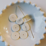 ラスト1セット◆ デッドストック  15mm ディスク ビーズ アイボリー