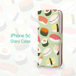 美味しいお寿司 iPhone5c対応 手帳型iphoneケース