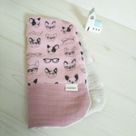 ❇️SALE❇️フレンチブル × ドット♪8重ガーゼ   ハンカチ fuwara 