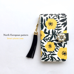 再販5♡【iPhone/Android】北欧 花柄 スマホケース 手帳型