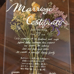 セミオーダー  結婚式💍結婚証明書 ドライフラワー