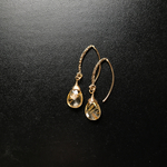 14KGF ゴールドルチルクォーツ ピアス
