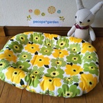 ちんまりクッション　Yellow Green