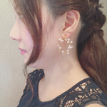 かすみ草風 小枝アクセサリー 桜色 ピンク