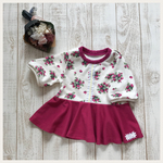 ☆sale☆ 90 ふりふりペプラムチュニック(ストロベリー)