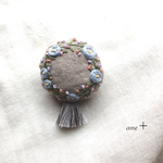 flower ミニクッション刺繍ブローチ お試し価格☆