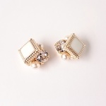 再…☆アンティークなビジューピアス(イヤリング)  mini WH